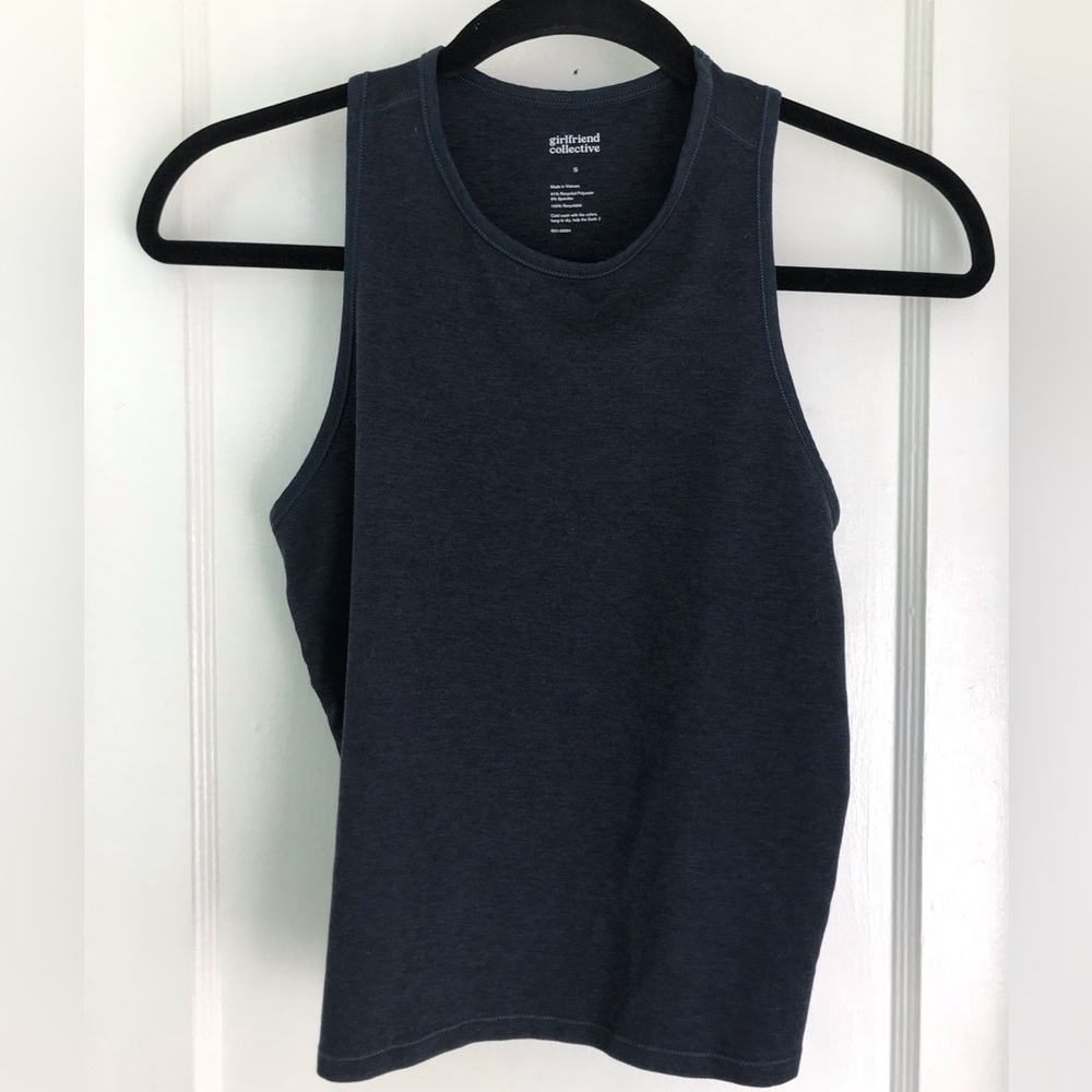 Girlfriend Collective ReSet Tank Midnight Blue Small